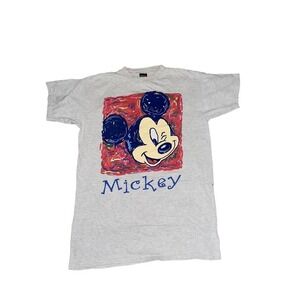 Mickey Mouse Unlimited T-Shirt Grey  Vintage 1990s XL Disney‎